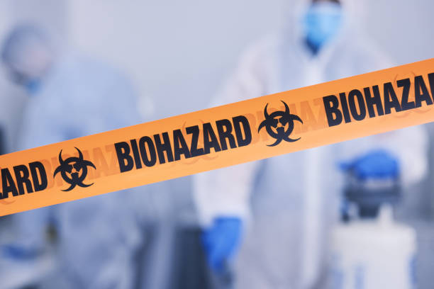 Professional Biohazard technician working in Folly Beach, SC